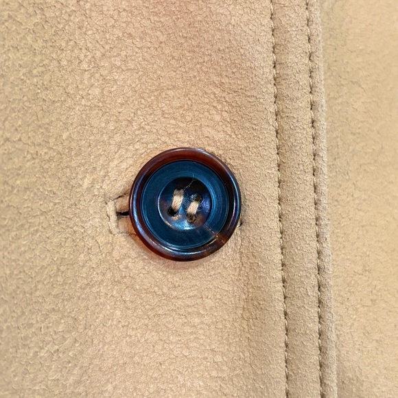 REFORMATION- Veda Beck Leather Oat Distressed Trench Coat- Women’s Medium. - Picture 8 of 10